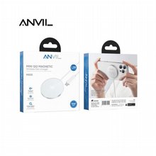 מטען אלחוטי מגנטי מיני 15W Qi2 תואם MagSafe כבל 1.2 מטר MS05 ANVIL מטען אלחוטי מגנטי מיני 15W Qi2 תואם MagSafe כבל 1.2 מטר MS05 ANVIL