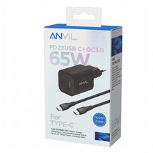 ���� ��� ���� 65W GaN 3 ������ PD �-QC ���� ��� ����-�� 100W ANVIL