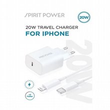 ���� ���� Spirit Power ���� 20W ����� Type C ���� ��� 1�' ������� Lightening ��� TC-PD20W-V2