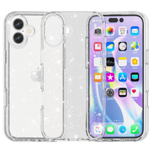 כיסוי Gripcase Crystal Glitter לסמארטפון iPhone 16 Plus שקוף עם נצנצים כיסוי Gripcase Crystal Glitter לסמארטפון iPhone 16 Plus שקוף עם נצנצים