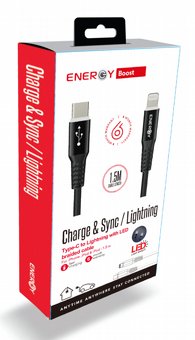 ��� ����� TYPE-C LIGHTNING ENERGY �� ����� �� LED ���� ����